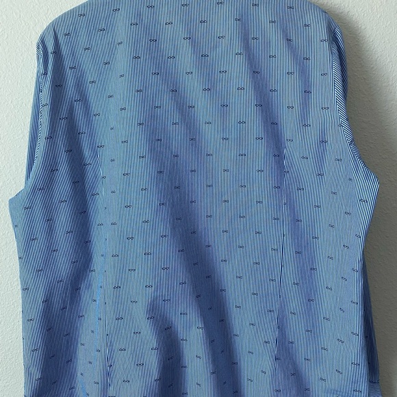 Velvet Heart Women’s White&Navy Pinstripe Long Sleeve Button Down Shirt Size XL - Picture 6 of 14